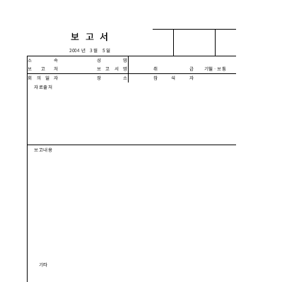 보고서 보고서